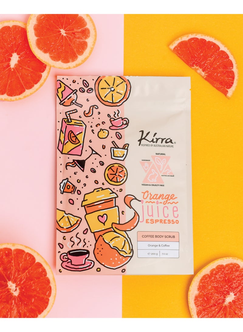 Kirra Orange Juice Espresso Vegan Coffee Body Scrub - Image 3