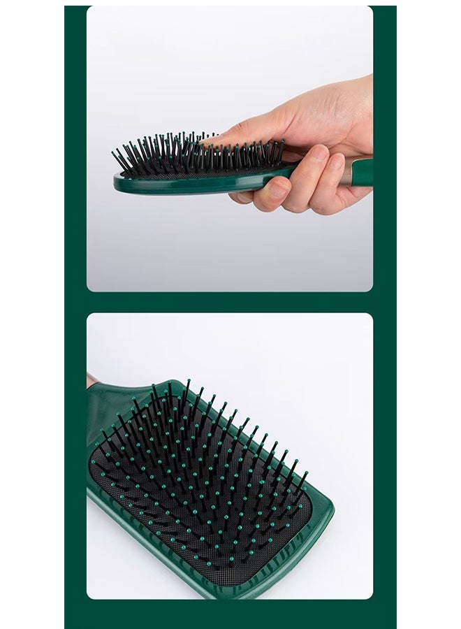Hair Brush Set, 3pcs Hair Brush Comb with Detangling Nylon Pins, Cushion Hair Combs for Women, Men, Kids - Image 2