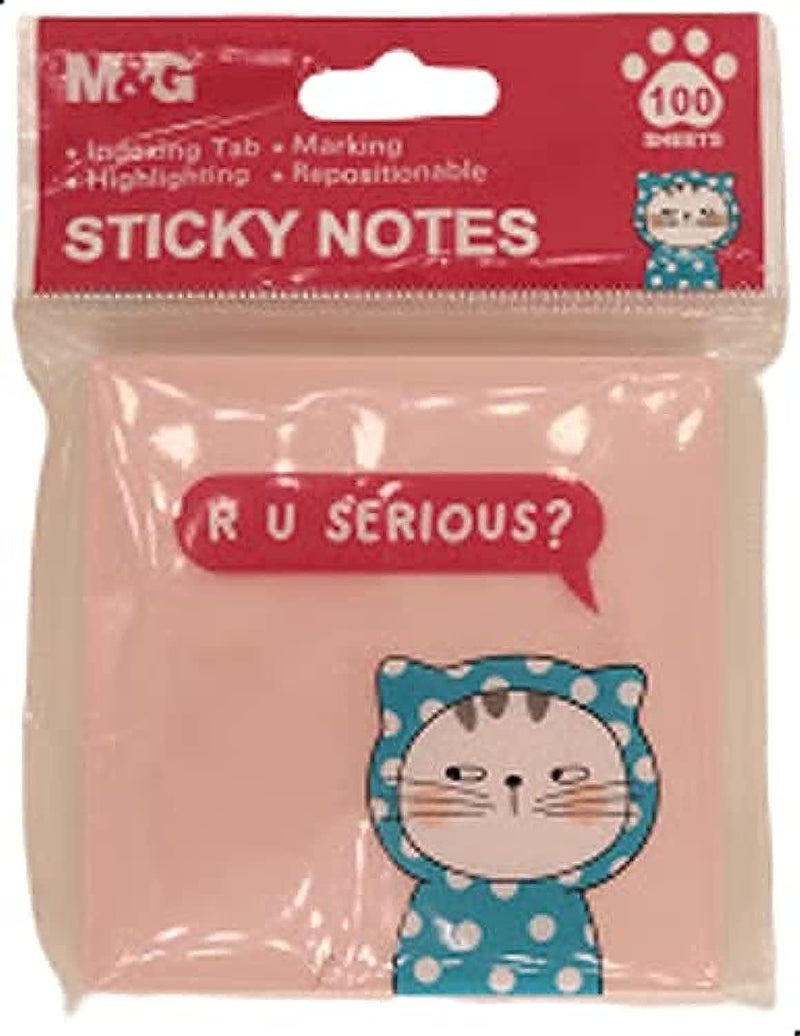 M&G R U Serious Sticky Notes - No:Ys-375 (Assorted Colors)