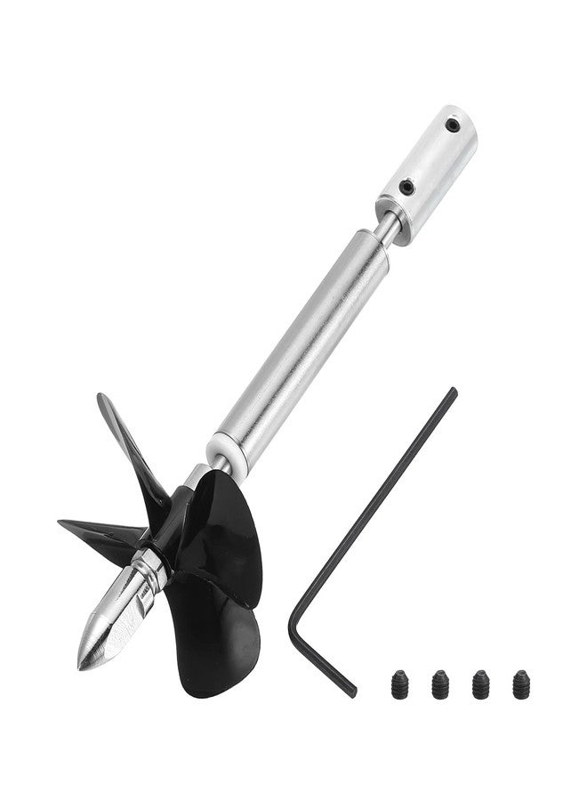 MECCANIXITY Drive Shaft W Propeller and Coupling Joint for RC Boat Coupler Assemble Kit, L100mm Shaft, L50mm Sleeve, D55mm Four Propeller, Fit for 3 mm Motor Shaft - Image 1