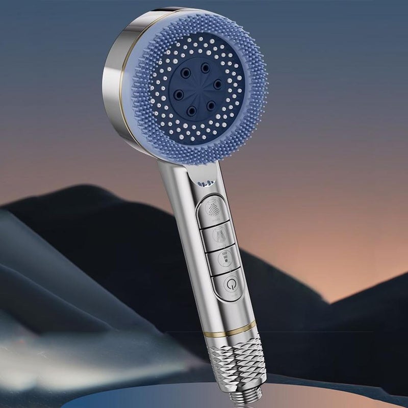 High Pressure Filter Shower Head with One-click Water Stop and Four Modes - Image 2