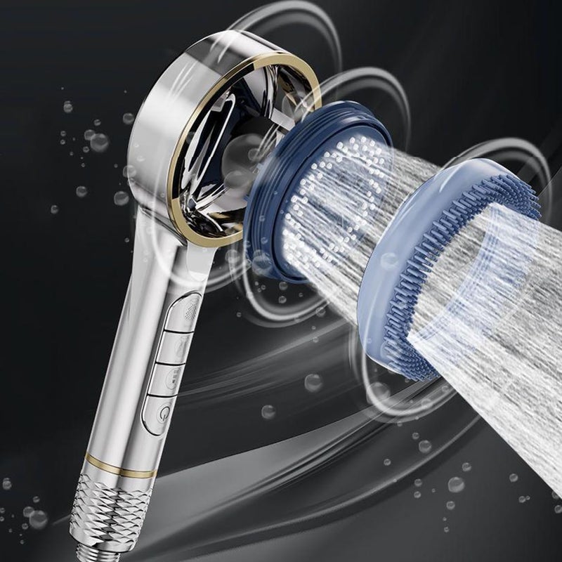 High Pressure Filter Shower Head with One-click Water Stop and Four Modes - Image 5