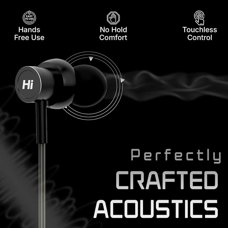 Hifuture HI5 USB-C Wired Earphones with Mic, Hi-Res Sound, Black - Image 4