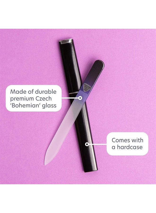 Bona Fide Beauty - Bona Fide Beauty Glass Nail Files, Manicure Glass Fingernail Files with Cases, Gentle Precision Filing, Leaves Nails Smooth - 1-Piece Premium Czech Glass Files - Image 1