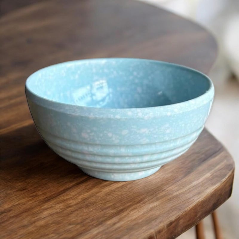 GBW Melamine Bowls 280ml 6.5inch Set of 6 Blue Colour Melamine Round Shape Morracon Soup Bowls Pasta Oatmeal Serving Bowls Dining Table Bluecolor BPA Free Stain Free Glazed Finish - Image 2