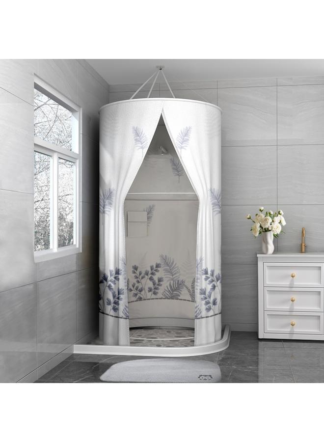 Bluejw Bathroom Shower Curtain Waterproof Cloth Bathroom Bath Cover Bath Cover Winter Household Heat Preservation Cover Warm Bath Photo Thickening - Image 1