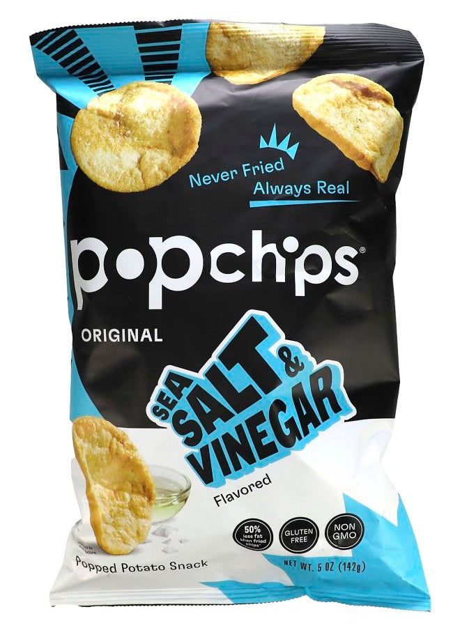 Popchips - Original Sea Salt & Vinegar 5 Oz 142 G - Image 1