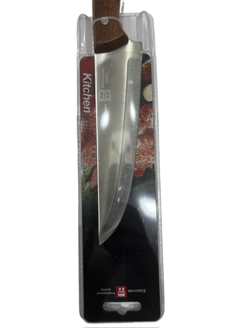 Kitchen knife with wooden handle (L:18) plate 18 cm L for cutting meats and vegetables and cheese 7 inches - Image 4