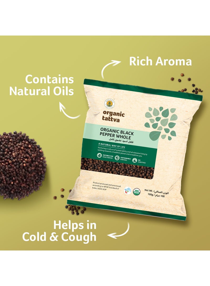 أورجانيك تاتفا فلفل أسود عضوي كامل 100جم - Image 3
