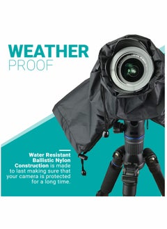 Y&D Professional Nylon Camera Rain Cover with Enclosed Hand Sleeves, Photo Accessories for Photography Gear  - Image 3
