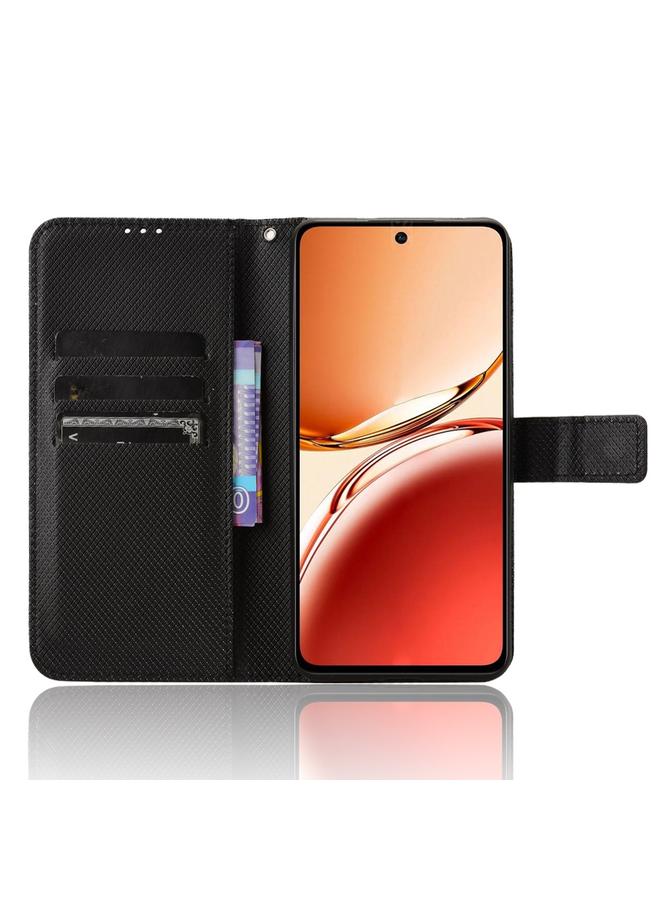 S-TOP Case For OPPO Reno12 F 5G Diamond Texture Leather Phone Case - Image 4