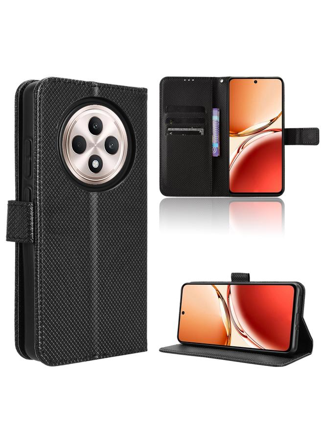 S-TOP Case For OPPO Reno12 F 5G Diamond Texture Leather Phone Case - Image 1