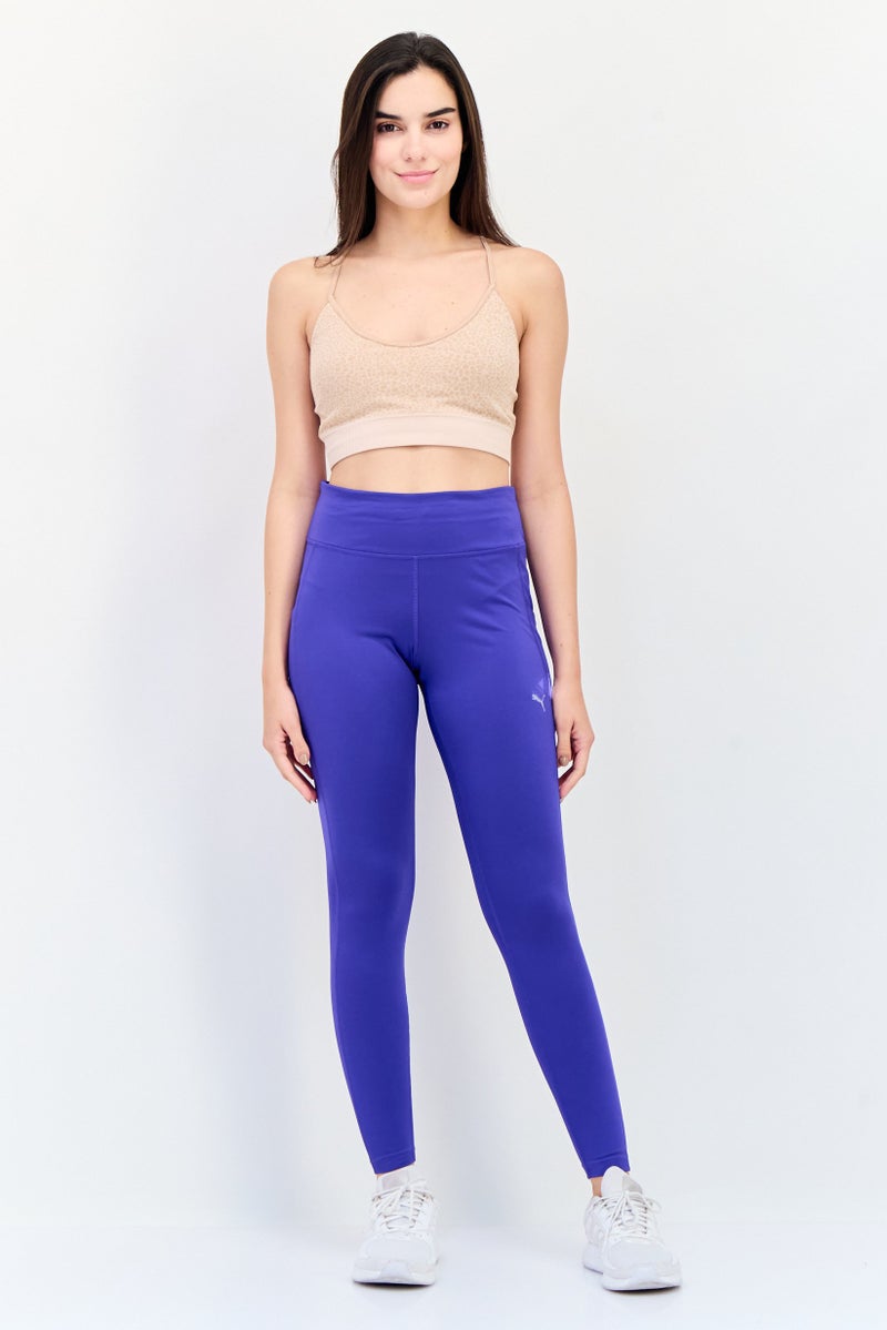 PUMA سراويل ليغينغز رياضية نسائية مناسبة للتدريب، بنفسجي - Image 4