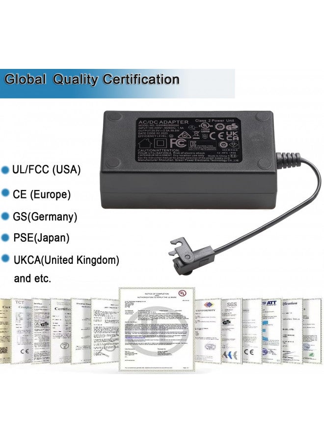 HWX HWX Universal Power Recliner Power Supply, AC/DC Switching Power Supply Transformer 2-pin 29V/24V 2A Adapter with AC Power Cord for Electric Power Recliner Lift Chair,Recliner Sofa  - Image 4