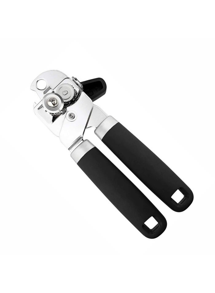 Classic Multifunction Can Opener and Bottle Opener Easy to Use, Razor Sharp Stainless Steel Cutting Wheel, Soft Ergonomic Handle - Image 2