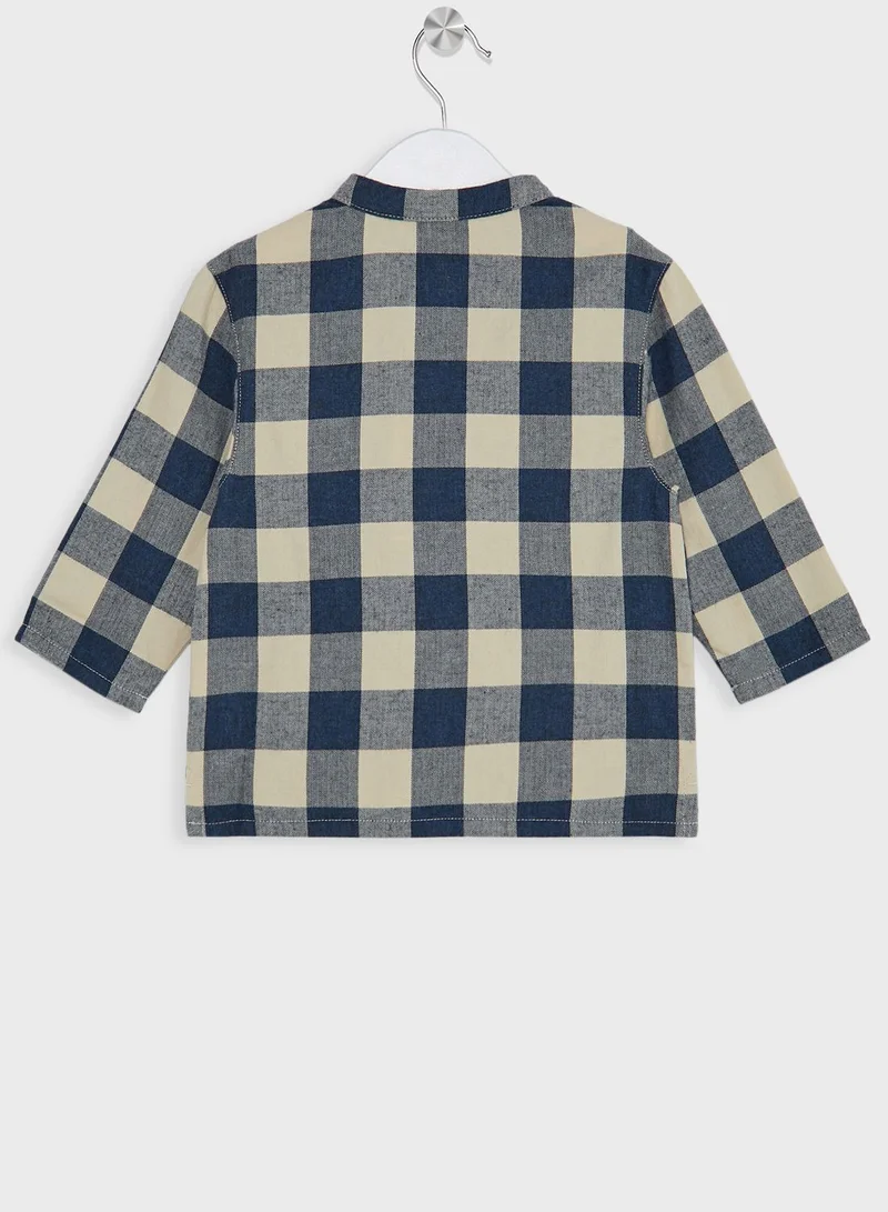 Petit Bateau Infant Checked Regular Fit Shirt
