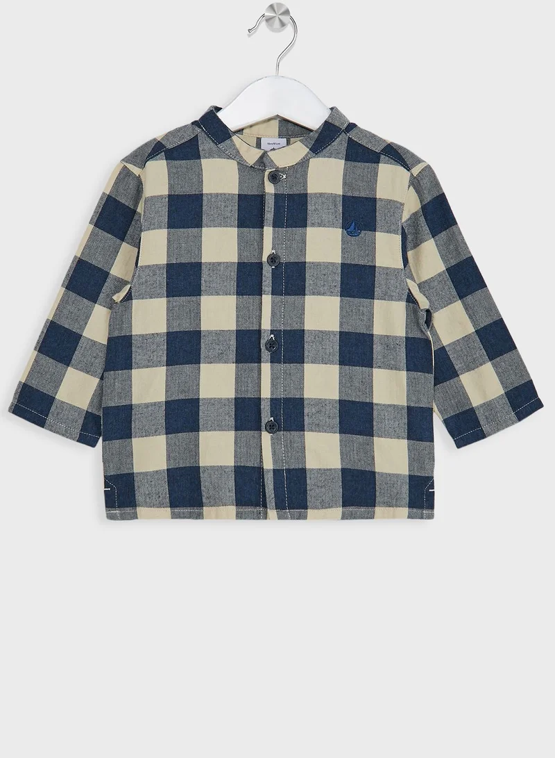 Petit Bateau Infant Checked Regular Fit Shirt