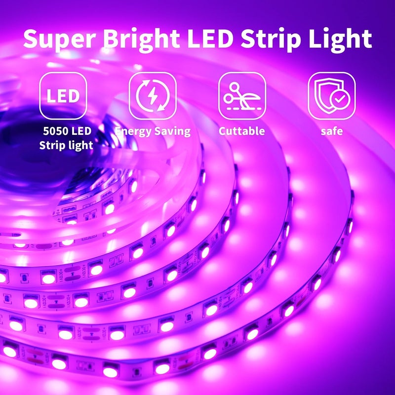 Meridian 5M SMD 5050 Flexible LED Strip Light - DC 12V Vibrant Pink CT - Image 3