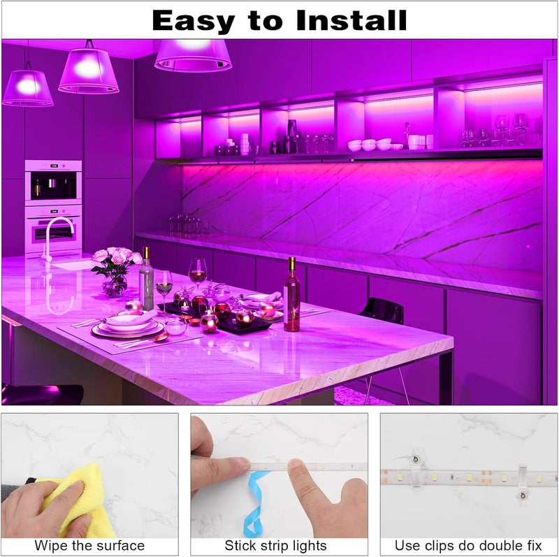 Meridian 5M SMD 5050 Flexible LED Strip Light - DC 12V Vibrant Pink CT - Image 5