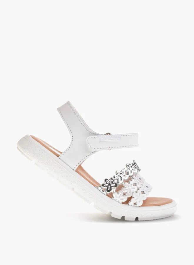 Pablosky Girls Strap Sandals With Hook And Loop Closure