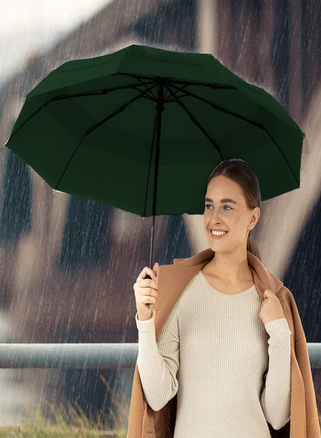 REXERA Umbrella Automatic Open Travel Umbrella with Wind Vent,Umbrella big size for men, Umbrella for girls, Umbrellas for rain,Windproof Umberalla Large for Man,Women|children - (GREEN) - Image 3