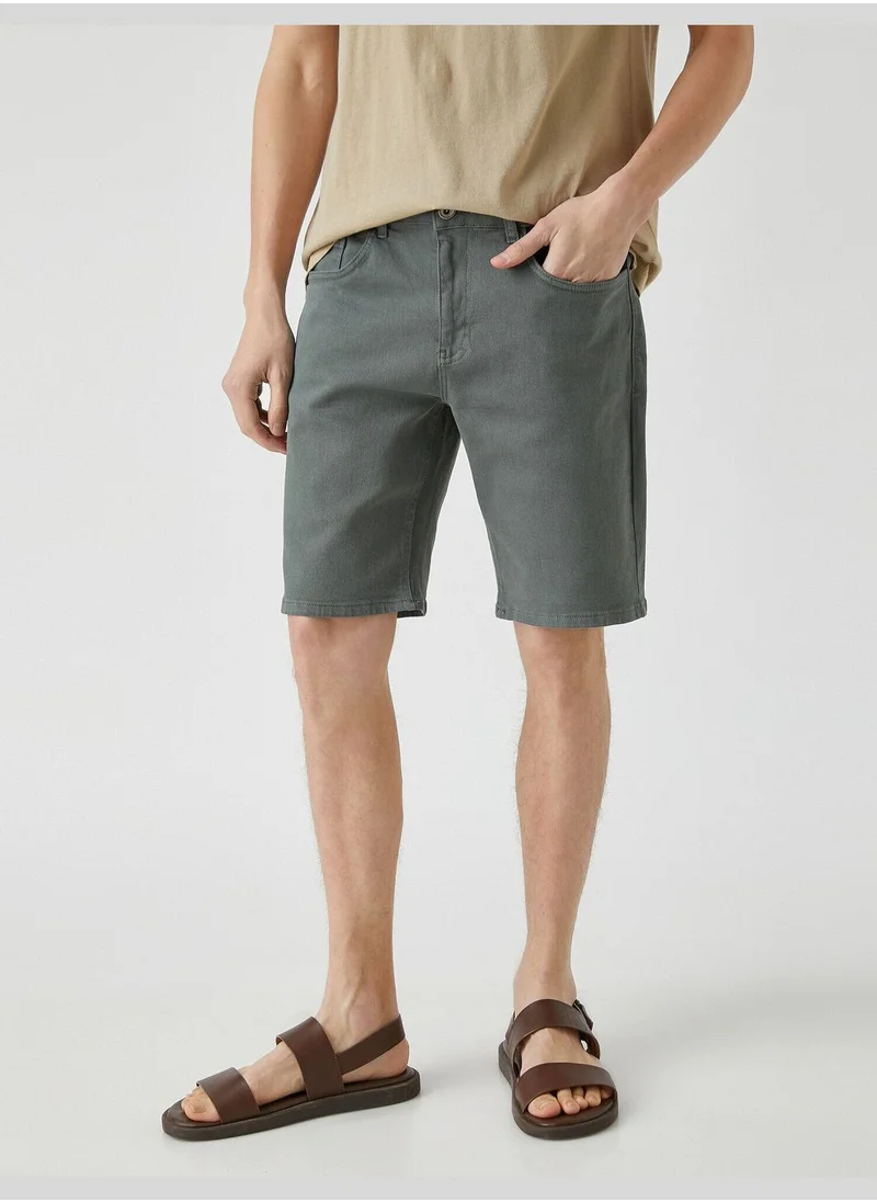 كوتون Basic Gabardine Shorts