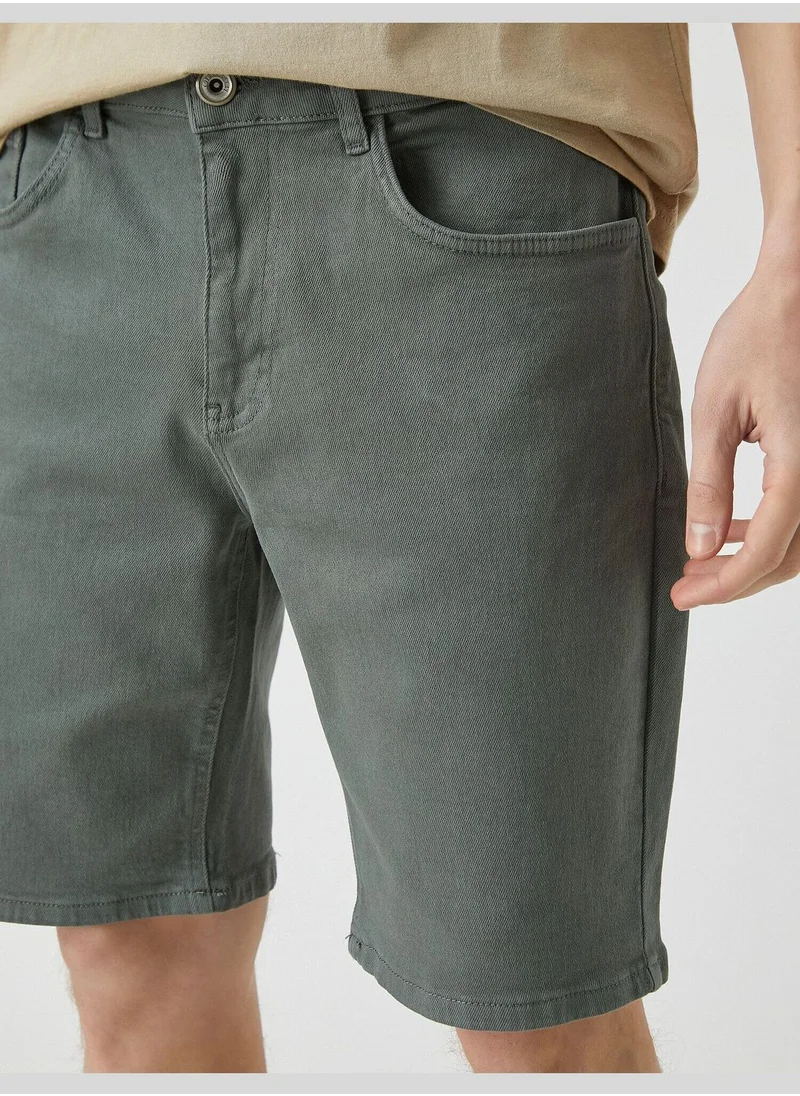 كوتون Basic Gabardine Shorts