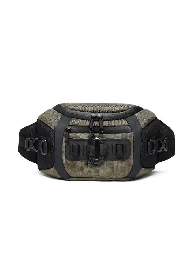 Eckek - OZUKO New Sports Waist Bag Men's Multifunctional Chest Bag Tactical Small Chest Bag - Image 1
