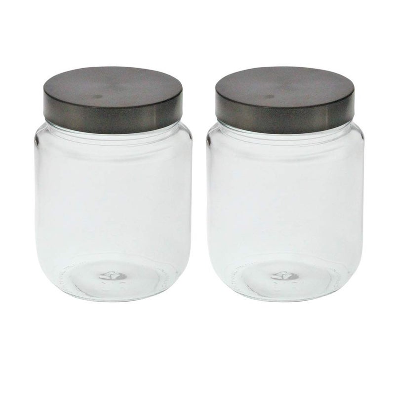 YERA Steelex Snack Jars, 750 ml, 2 Piece | Clear, Durable & Elegant Kitchen Organizer | Multipurpose Airtight Storage Jars Container for Food, Pulses, Spices, Cookies, Snacks, Pickles & Dry Fruits. - Image 3