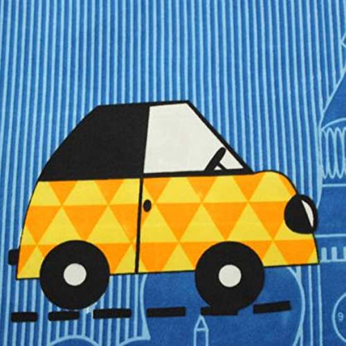 KAWI Single Bedsheet Elastic Fitted Glace Cotton with 1 Pillow Cover,200 TC (Size 72X48X up to 8 Inches Mattress) - Blue Color - Image 4