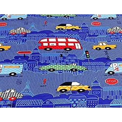 KAWI Single Bedsheet Elastic Fitted Glace Cotton with 1 Pillow Cover,200 TC (Size 72X48X up to 8 Inches Mattress) - Blue Color - Image 3