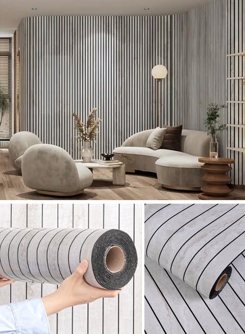 ألواح حائط ثلاثية الأبعاد سميكة - 300 سم × 40 سم، مقاومة للماء والرطوبة والصوت، ذاتية اللصق، مقاومة للماء، ورق جدران، لتغطية الجدران، ديكور المنزل، غرفة المعيشة، غرفة النوم، خلفية التلفزيون (N557-8A)