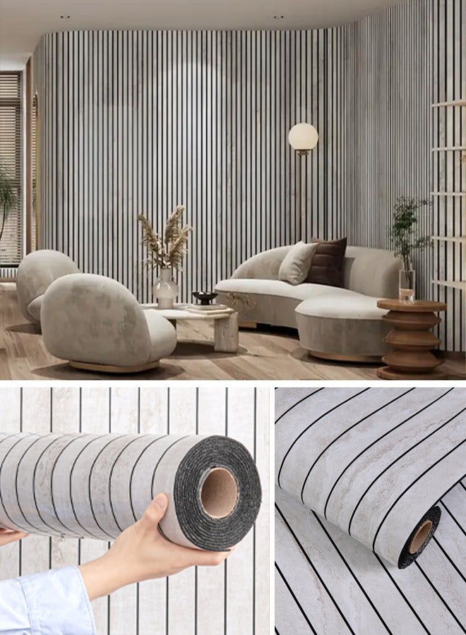 نوايوو ألواح حائط ثلاثية الأبعاد سميكة - 300 سم × 40 سم، مقاومة للماء والرطوبة والصوت، ذاتية اللصق، مقاومة للماء، ورق جدران، لتغطية الجدران، ديكور المنزل، غرفة المعيشة، غرفة النوم، خلفية التلفزيون (N557-8A) - Image 1