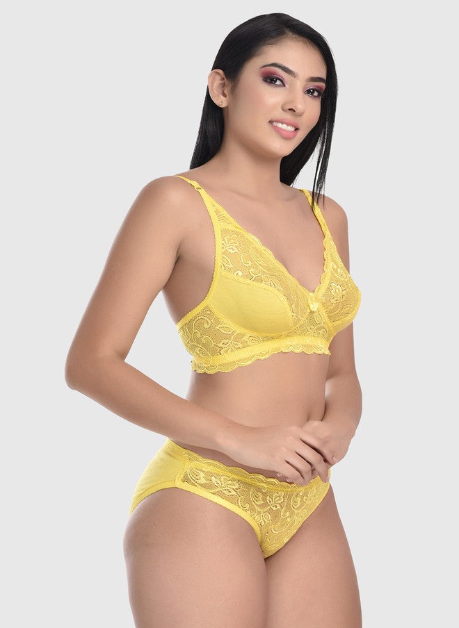 FIMS Women Pack of 2 Red Lace Lingerie Set - Image 3