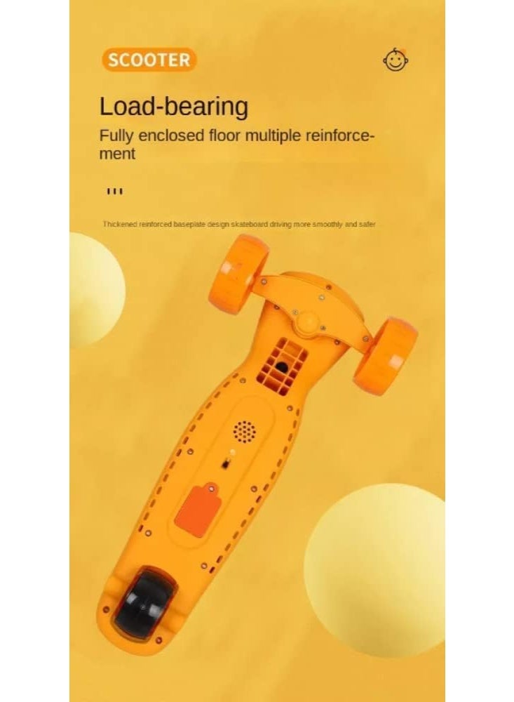 سكوتر أطفال بثلاث عجلات بتصميم بطة جذابة – لون أصفر - Image 5