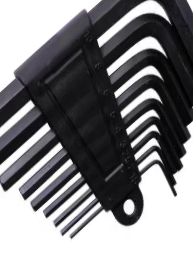 TOOLBUX 9 Pcs L-Shape Allen Wrench Set – Hex Key Repair Tools for Automotive, Furniture Assembly & DIY Tasks - Image 2