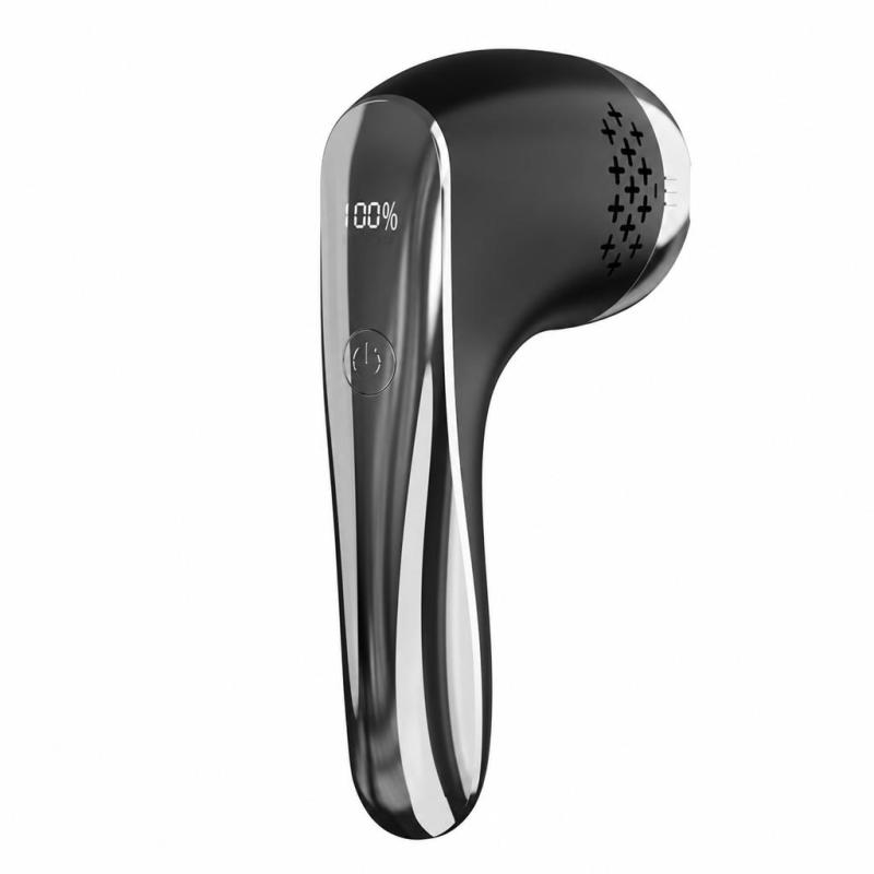 Electric Vacuum Foot Grinder: Black Handheld Lightweight Design - Vacuum Splash-proof Function LED Pedicure Device for At-home Foot Care - Image 1