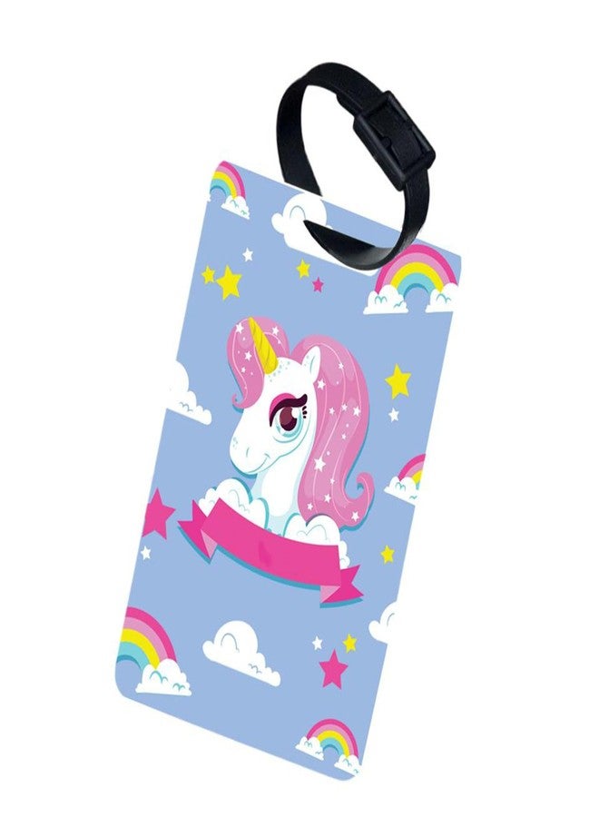 Funcart Unicorn Face Theme Luggage Tag