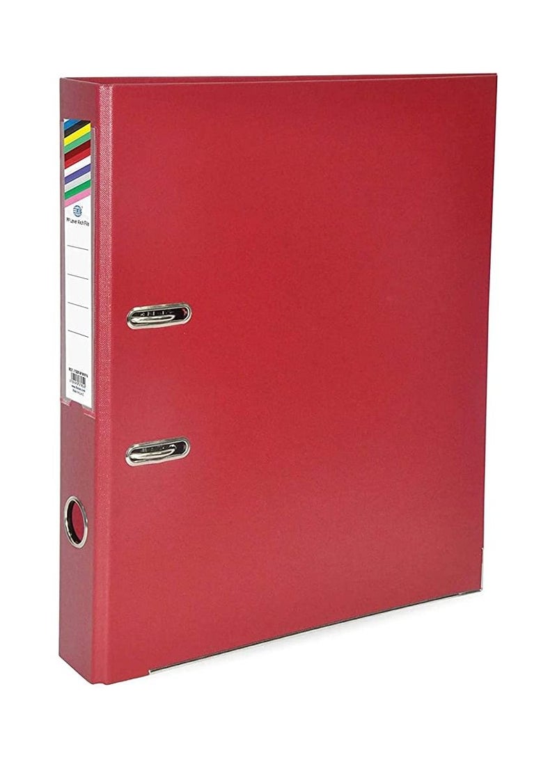 FIS Pack of 24 Pieces Fixed Mechanism Box File Red/Silver - Image 2