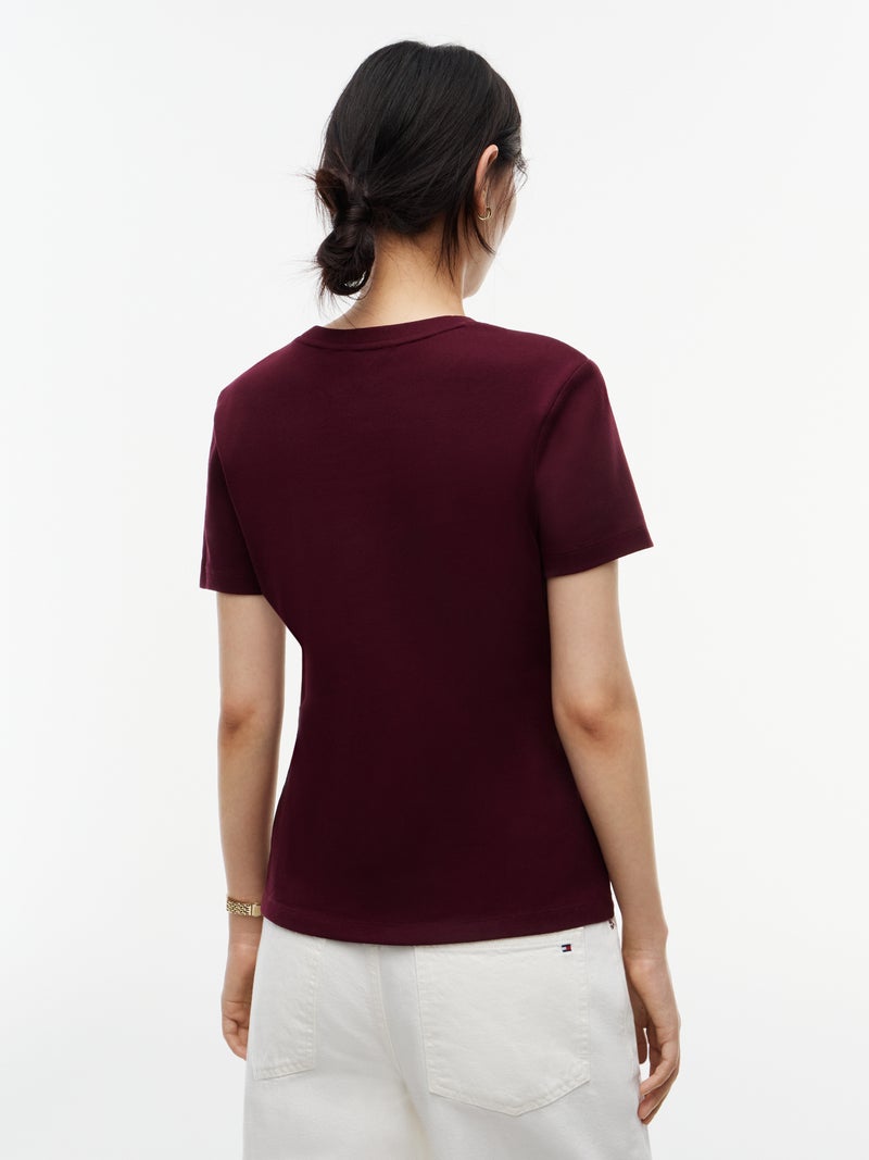 TOMMY HILFIGER Flag Embroidery Slim Fit T-Shirt & - Image 3