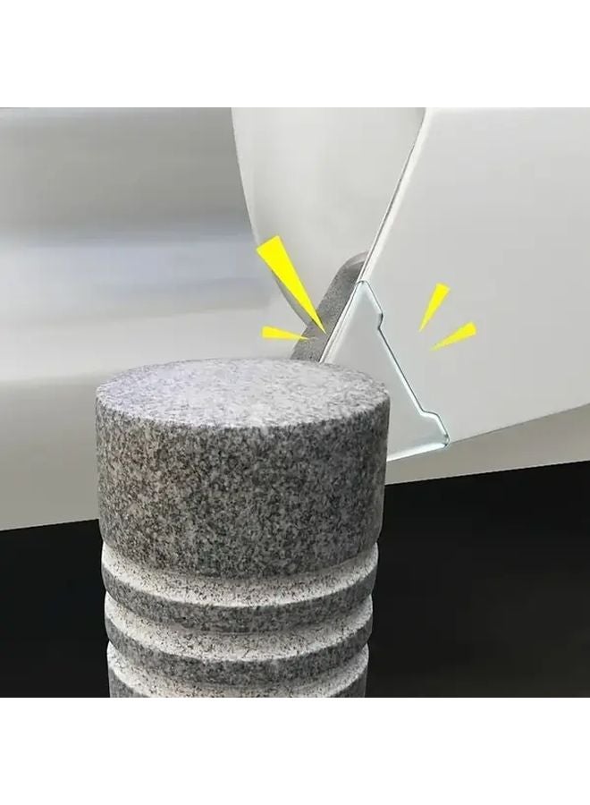 4PCS White Car Door Corner Protectors Scratch Proof Impact Protection Easy Fit - Image 3
