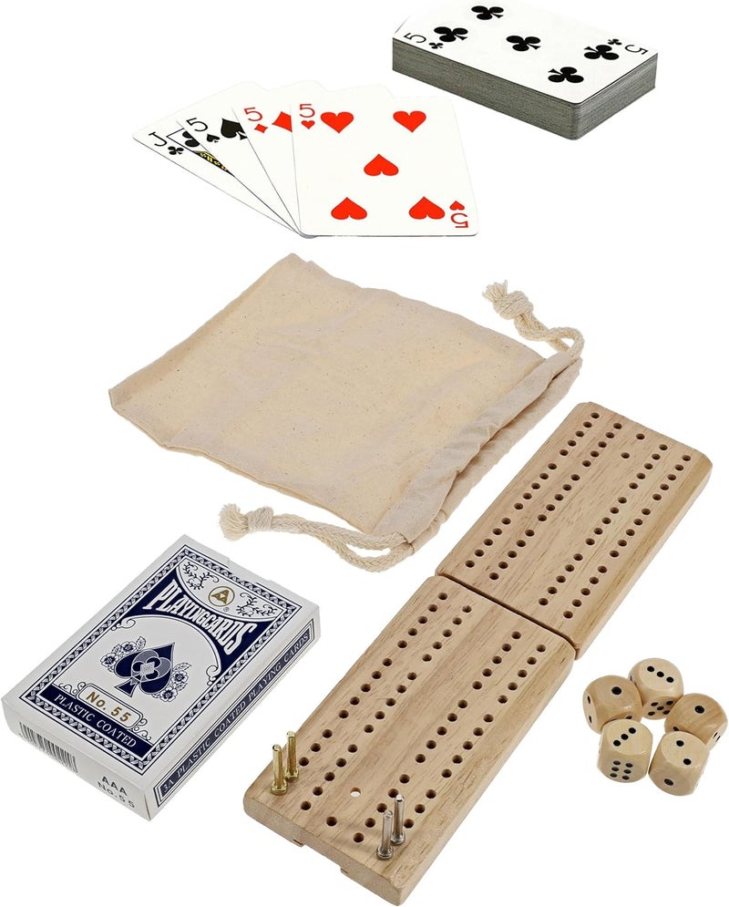 WE Games Cribbage and More Travel Game Pack - 12 Games in 1 - Image 1