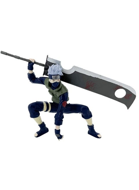 Naruto Hatake Kakashi Action Figure, Big Sword Hatake Kakashi Figure Toy, Anime Realistic Statue Figure, Super Collectible Model Statue Anime Figure Toy 16CM