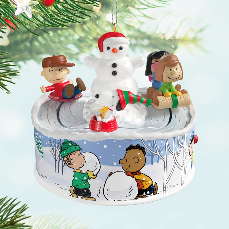 Hallmark Keepsake Christmas Ornament 2025, The Peanuts Gang Let's Go Sledding! Musical with Light and Motion, Gifts for Peanuts Fans - Image 3
