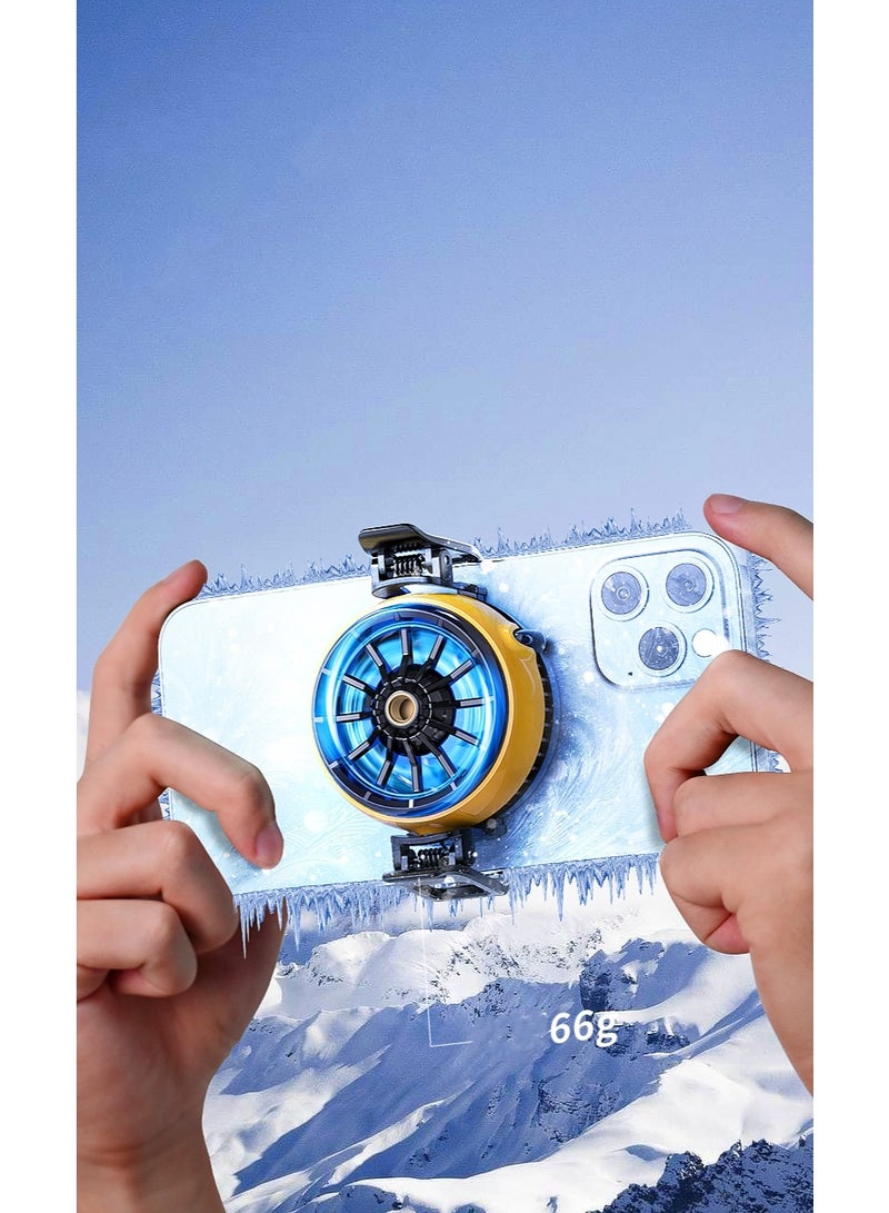 Memo Fast Cooling Mobile Phone Cooler DLA6 , Phone Cooler for Gaming With Cable Type-C Magnetic and Clip Semiconductor Ice Affect Refrigerator Radiator, RGB Light, Ultra Quiet , Compatible with iPhone & Android Gaming Phones - Image 4