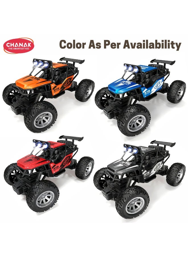 Chanak Explorer 1:20 Scale RC Off-Road Climbing Car, Alloy Version, Rechargeable Remote Control Rock Crawler with LED Headlights, 4-Wheel Drive High-Performance  (Color as per availability) - Image 2