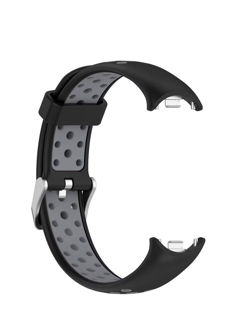 Watch Bands for Xiaomi Smart Band 9/ Band 9 NFC Adjustable Silicone Wristband Quick Release Strap Sport Replacement Band Compatible with Xiaomi Smart Band 9 Smart Watch (Black) - Image 3