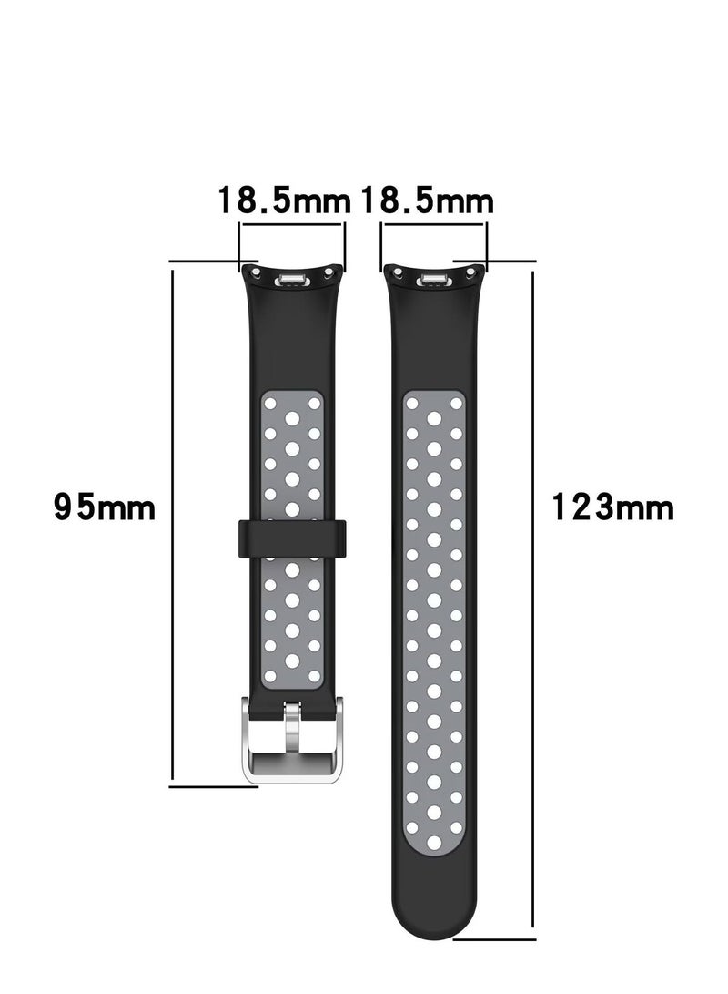 Watch Bands for Xiaomi Smart Band 9/ Band 9 NFC Adjustable Silicone Wristband Quick Release Strap Sport Replacement Band Compatible with Xiaomi Smart Band 9 Smart Watch (Black) - Image 4