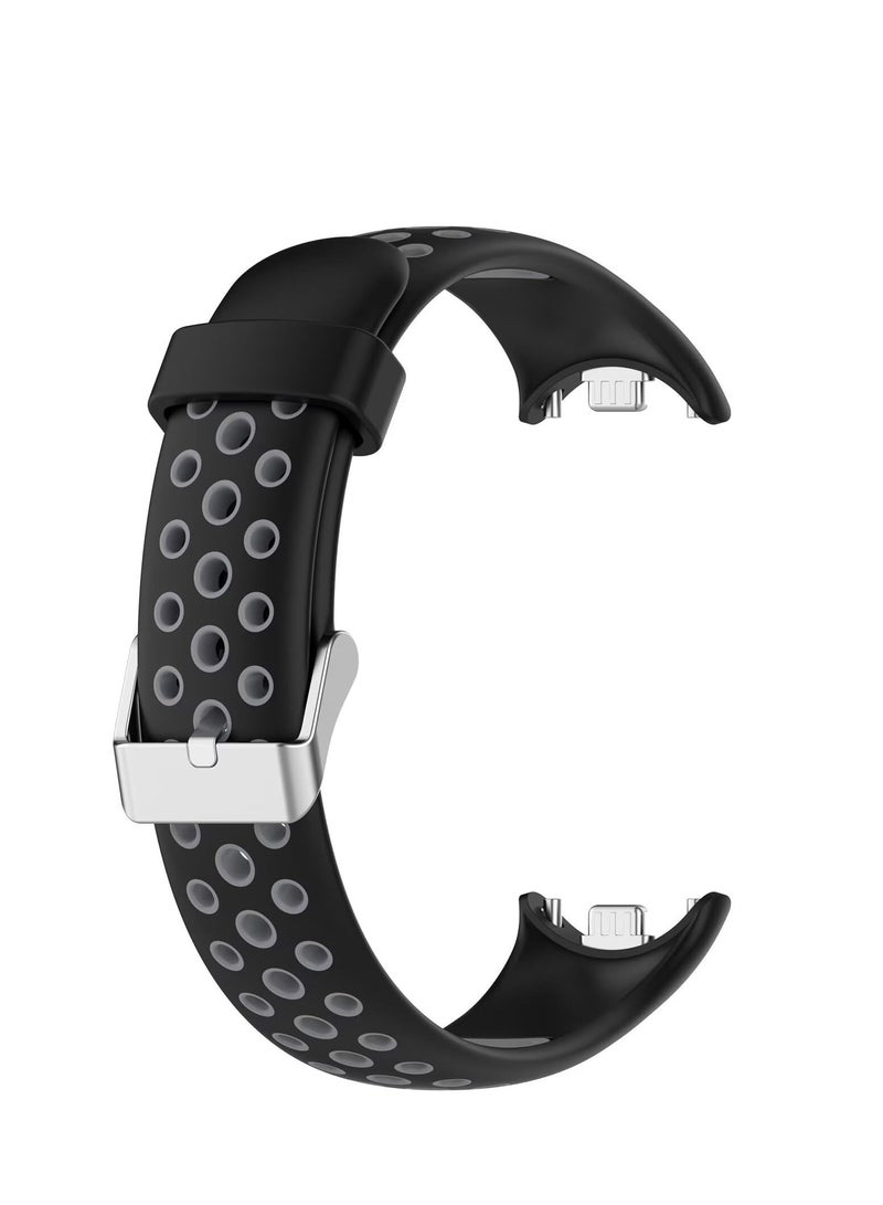 Watch Bands for Xiaomi Smart Band 9/ Band 9 NFC Adjustable Silicone Wristband Quick Release Strap Sport Replacement Band Compatible with Xiaomi Smart Band 9 Smart Watch (Black) - Image 5