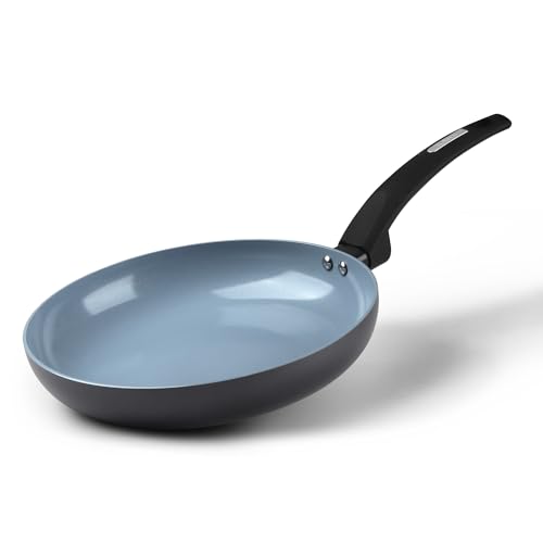 Tower Cerasure 26cm Ceramic Non-Stick Fry Pan/Skillet/Omelette Pan - Low-Oil Cooking, Quick & Even Heating, Gas & Induction Compatible, Soft-Touch Handle, 100% Toxin Free,1.5-Year Warranty - Image 1